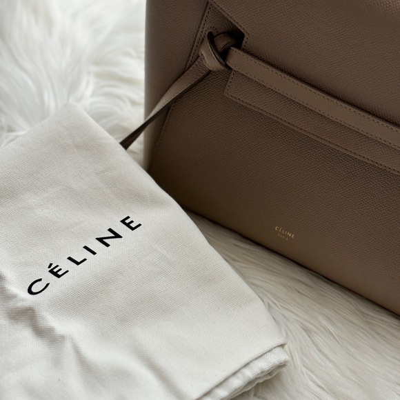 Celine Micro Belt Bag in Grained Calfskin - light taupe - Picture 3 of 16